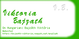 viktoria bajzath business card